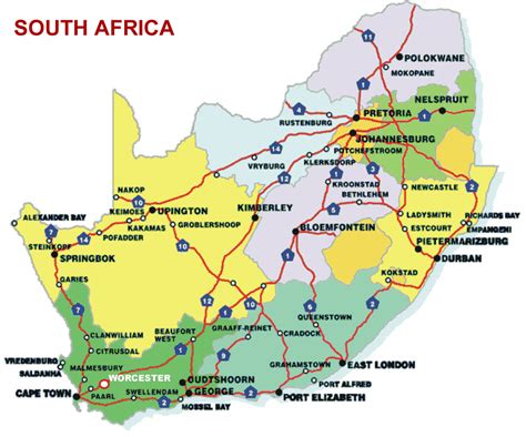 list of cities in south africa